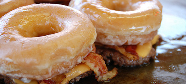 Donut Bacon Cheeseburger