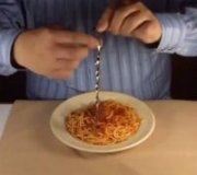 La forchetta trapano per spaghetti