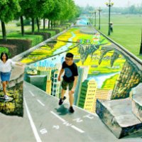 Un'opera di street art da record
