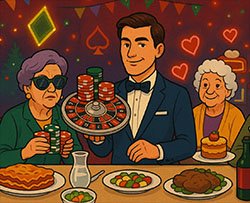 Sopravvivere a una cena di famiglia usando solo strategie da casinò