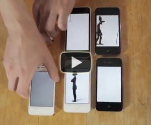 Bella animazione con gli smartphone