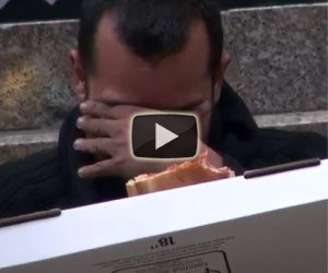 La generosità di un senzatetto