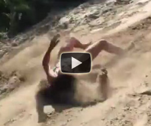 Scivolare sulla sabbia, epic fail
