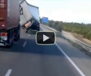Camion contro le folate di vento