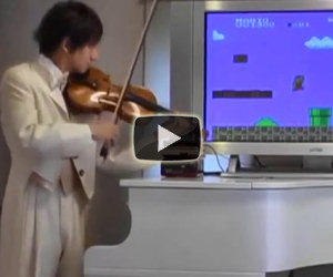 Violinista suona Super Mario