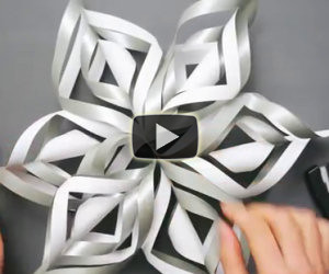 Come trasformare un foglio di carta in un fiocco di neve 3D