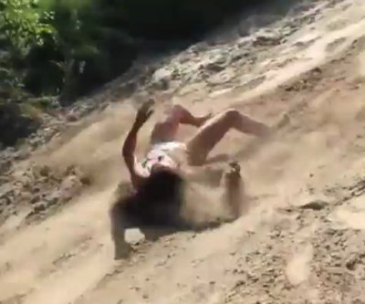 Scivolare sulla sabbia, epic fail