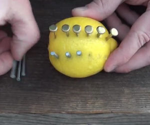 Ecco come accendere un fuoco usando un limone