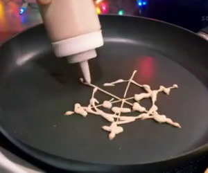 Pancakes realizzati da un artista