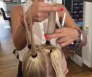Una tecnica bizzarra per tagliare i capelli... ma funziona!