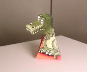 Incredibile illusione con un T-Rex