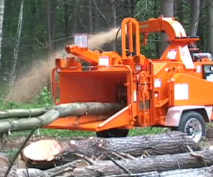 La macchina che polverizza gli alberi