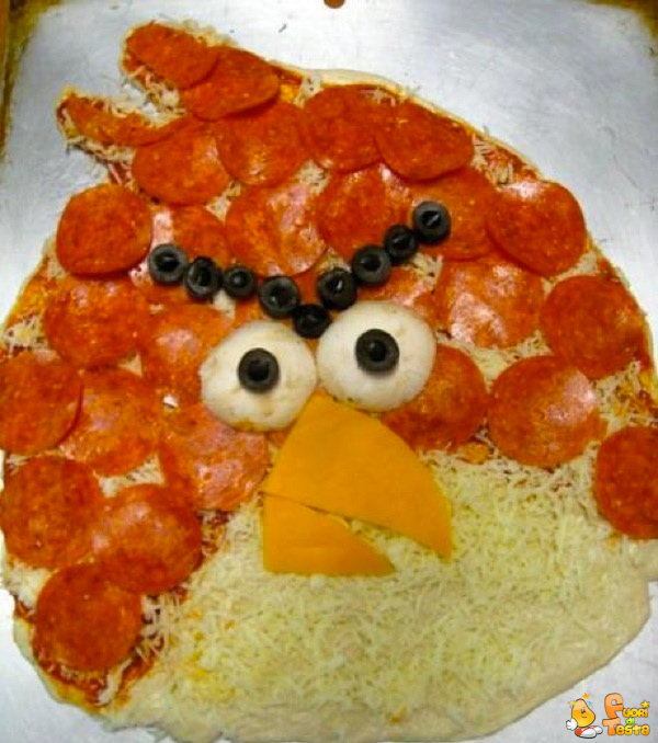 La pizza di Angry Birds