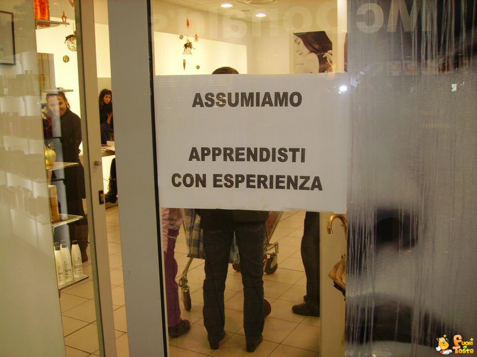 Apprendisti con esperienza?