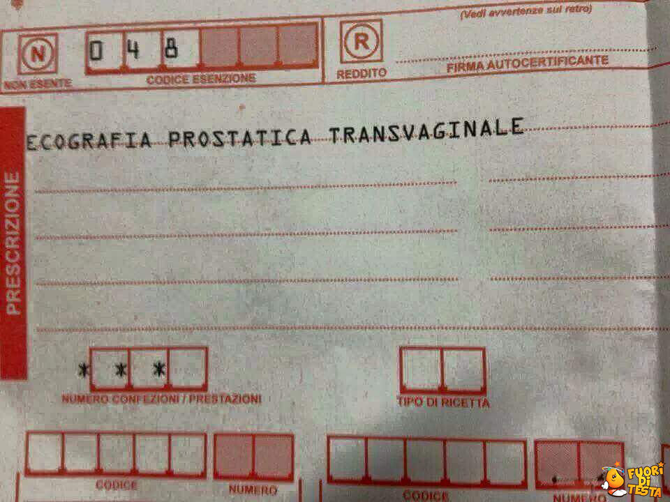 Ecografia prostatica transvaginale