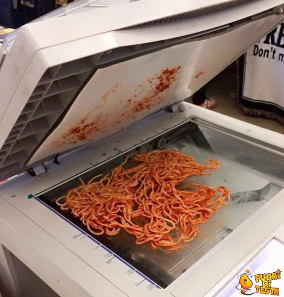 Fotocopiare gli spaghetti