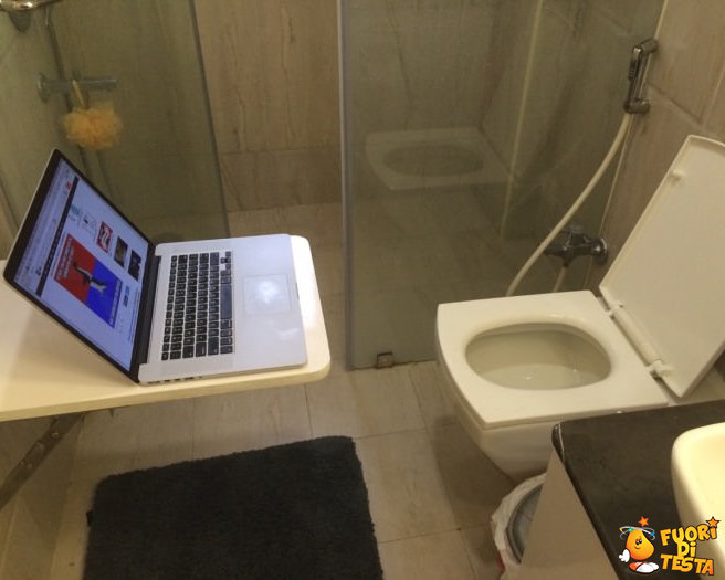 Il bagno di un vero nerd