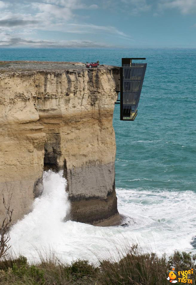 La casa sospesa sulla roccia