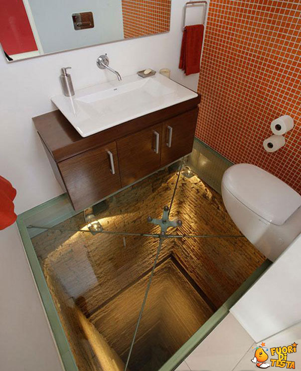 Un bagno da vertigini