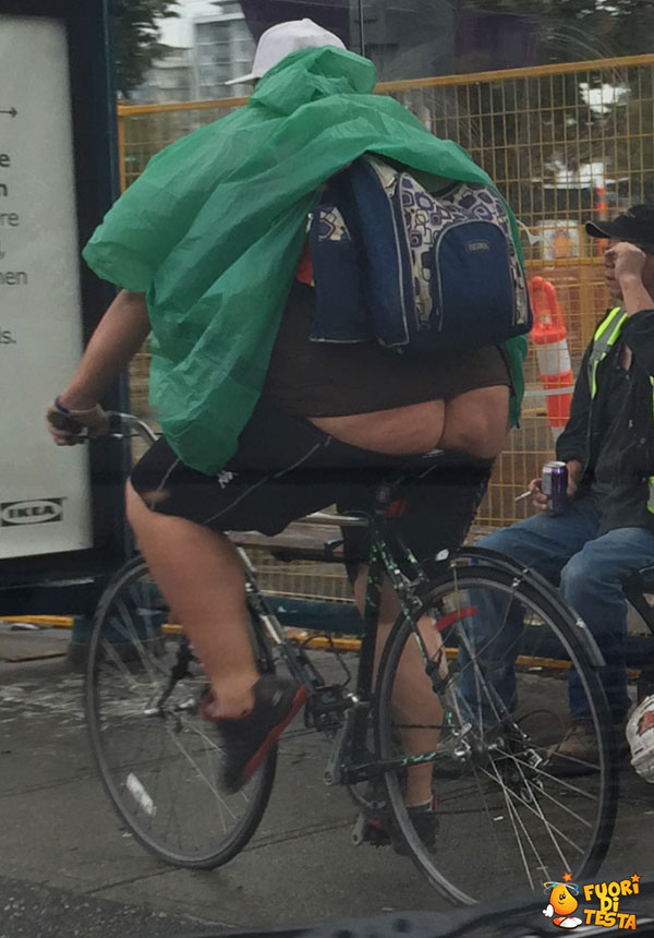 Un ciclista poco elegante