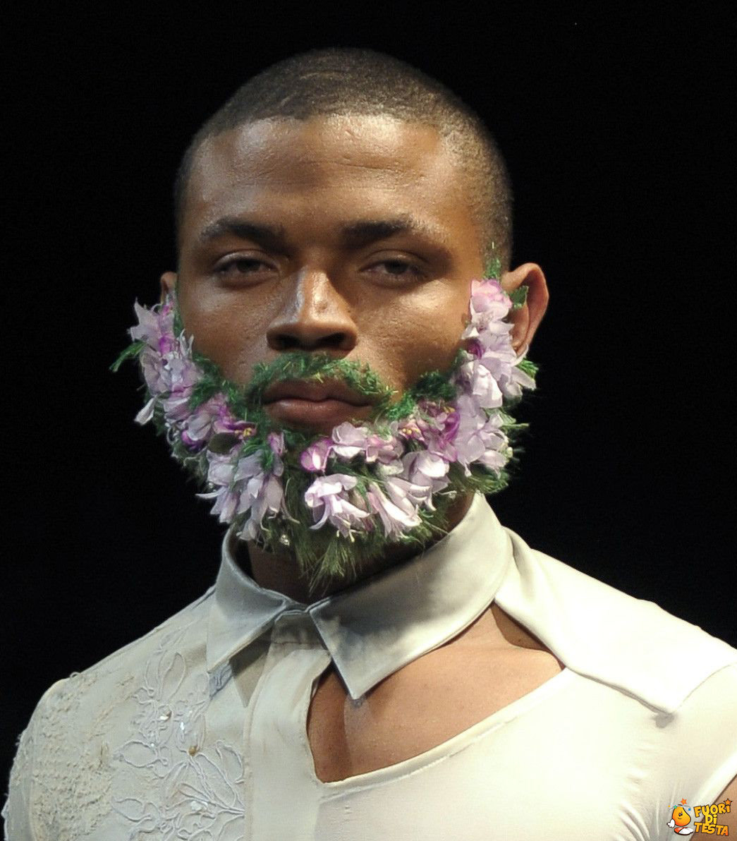 Una barba floreale