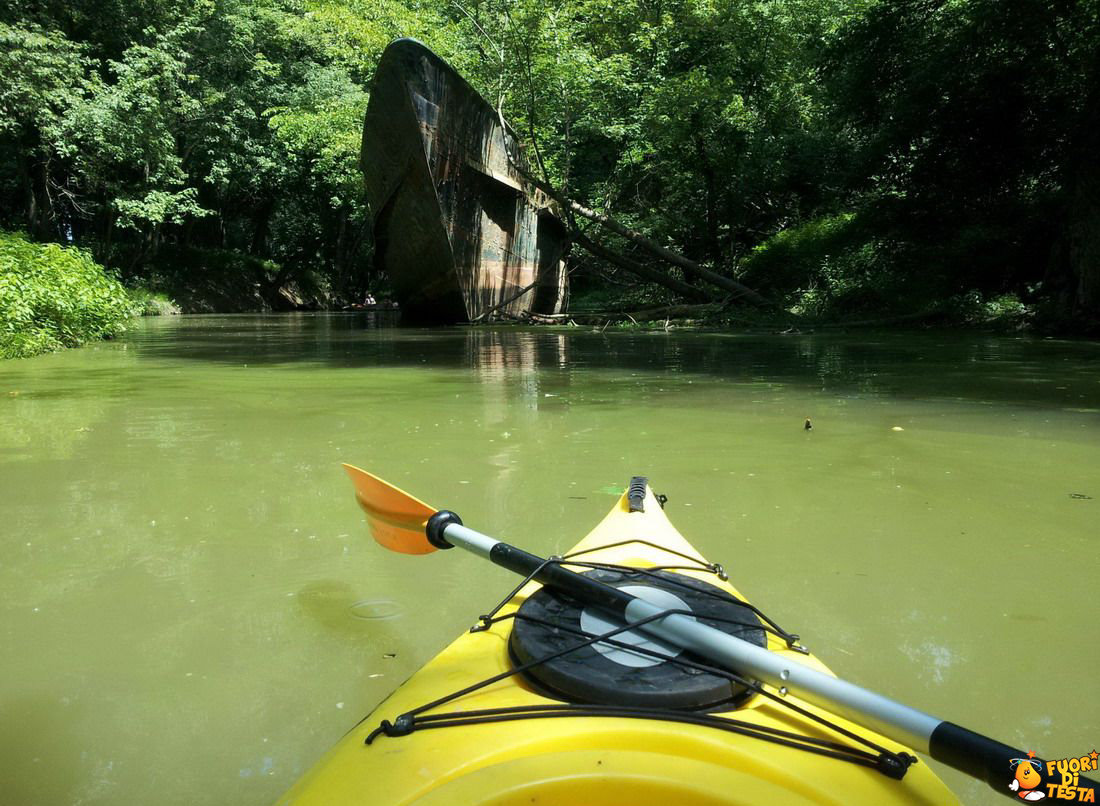 Una canoa troppo cresciuta