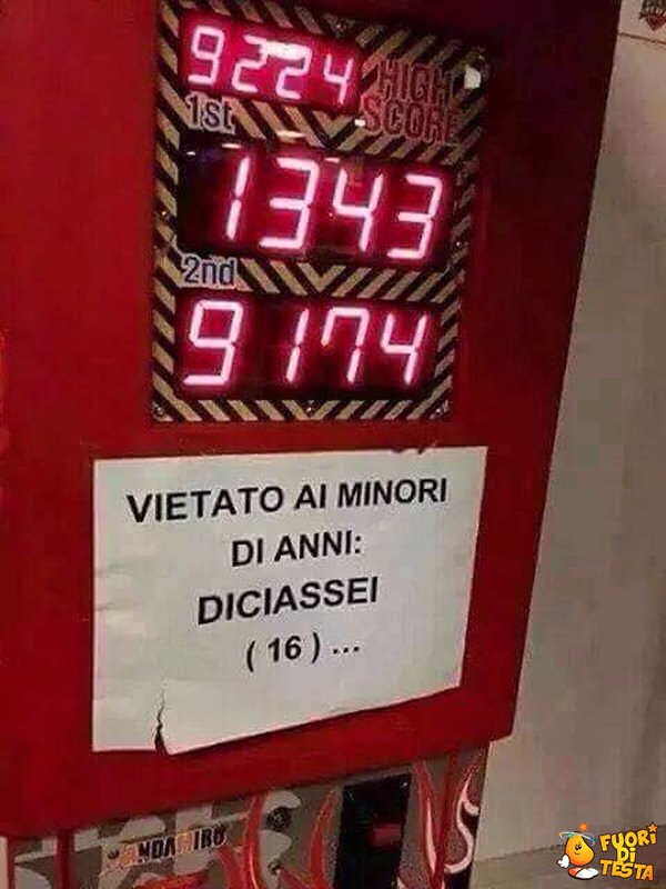 Vietato ai minori di anni diciassei