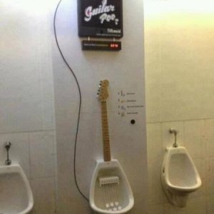 Bagno per appassionati di musica