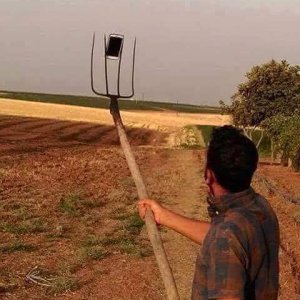 Fare selfie in campagna