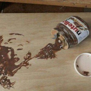 Opera d'arte con la Nutella