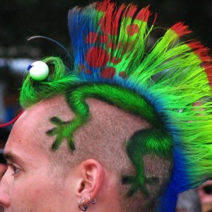 Originale e buffa pettinatura