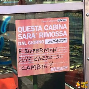 Questa cabina sarà rimossa