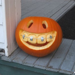 Simpatica zucca di Halloween