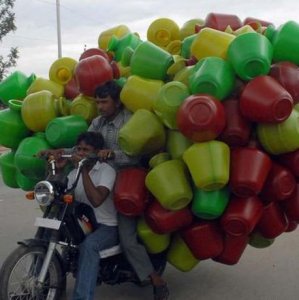 Una consegna in motorino