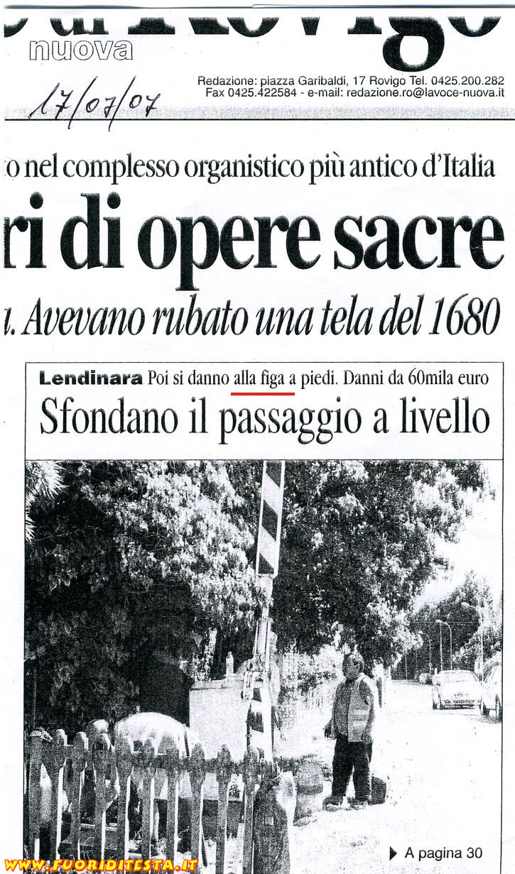 Articolo di giornale