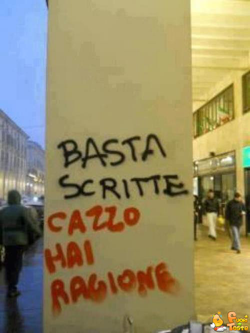 Basta scritte!