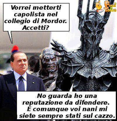 Berlusconi e Sauron
