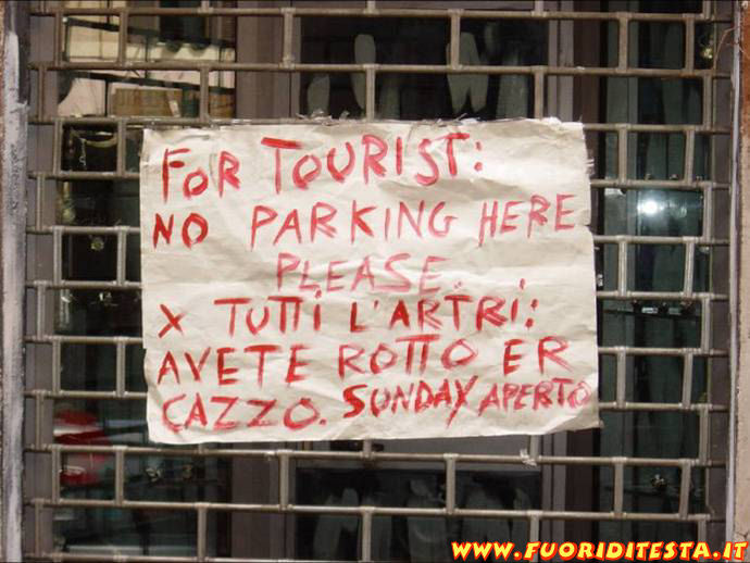 For tourist