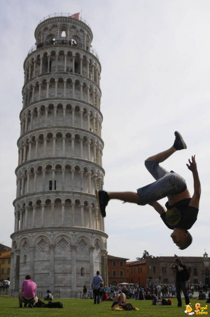 Foto con la Torre di Pisa