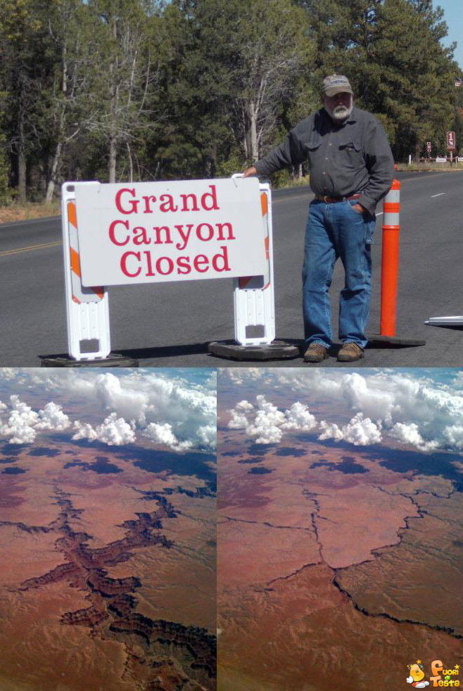 Grand Canyon chiuso