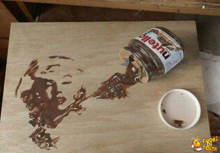 Opera d'arte con la Nutella