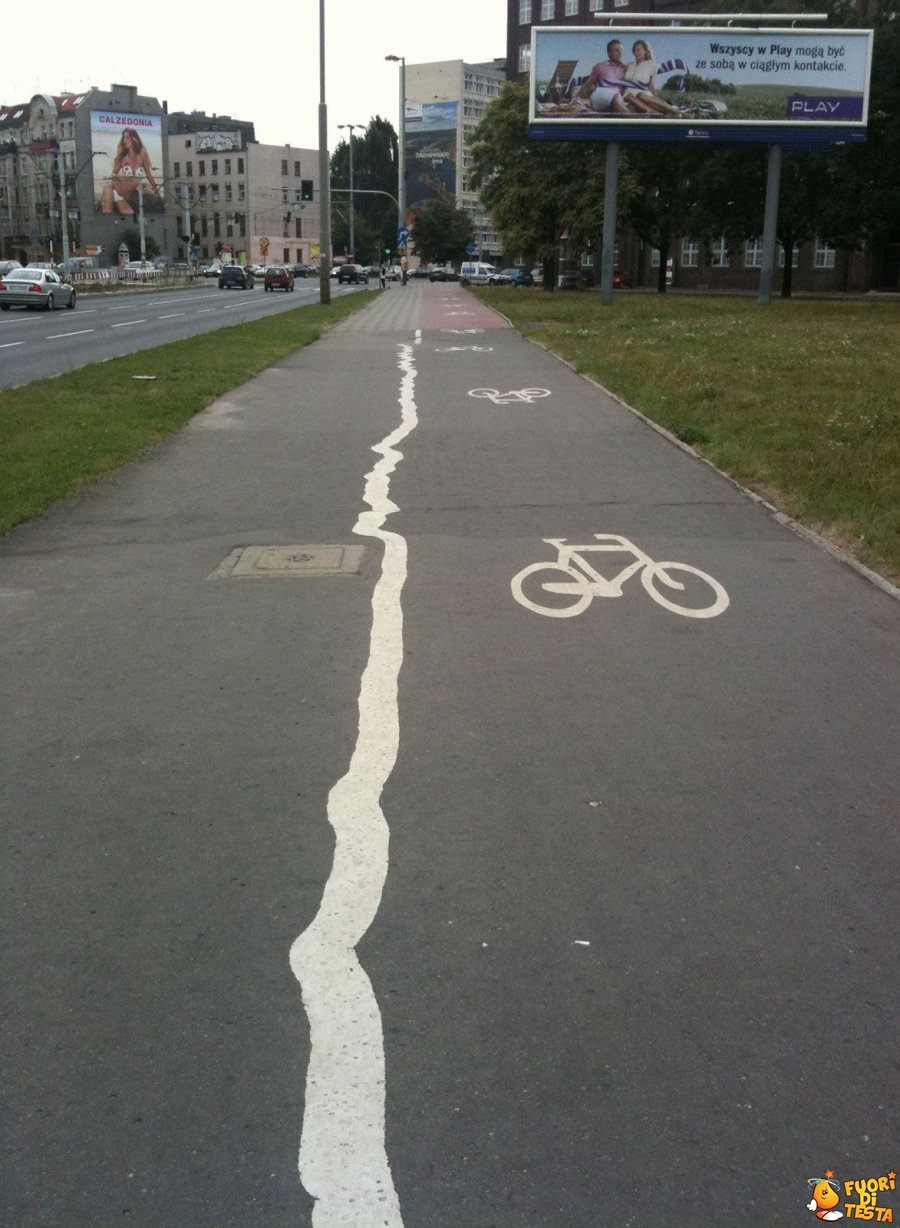 Pista ciclabile per ubriachi