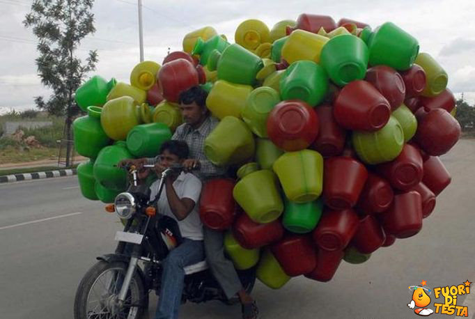 Una consegna in motorino