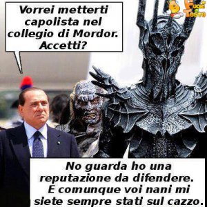 Berlusconi e Sauron