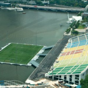 Campo di calcio sul mare