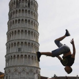 Foto con la Torre di Pisa