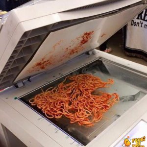 Fotocopiare gli spaghetti