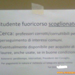 Studente scoglionato