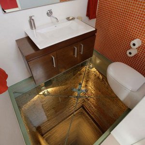 Un bagno da vertigini