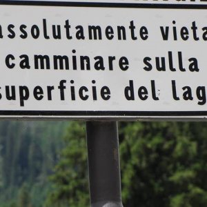 Vietato camminare sul lago